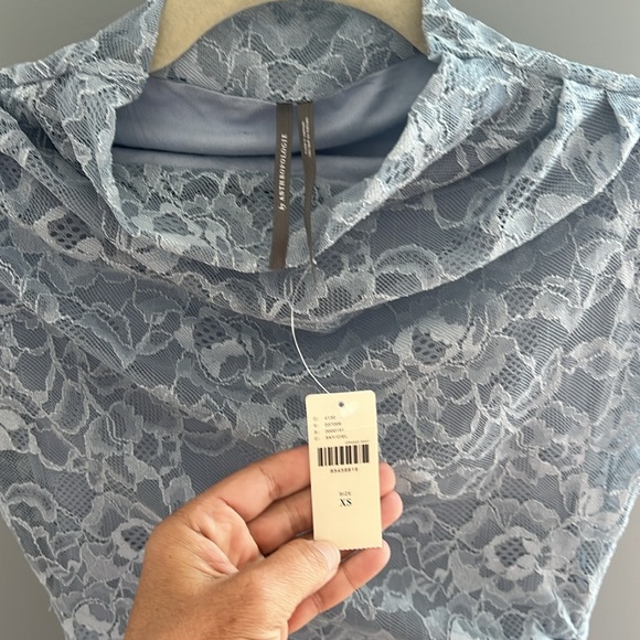 NWT Anthropologie Ruched Cowl Neck Dress XS - Picture 4 of 4